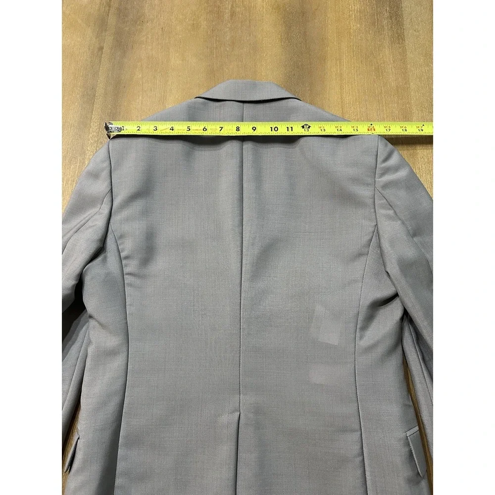 Valentino Men's Mohair Wool Sports Coat Blazer Gray Size 36 Single Breasted‎